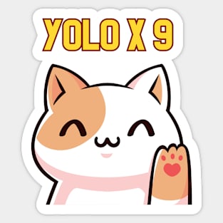 YOLO x 9 [C] Sticker